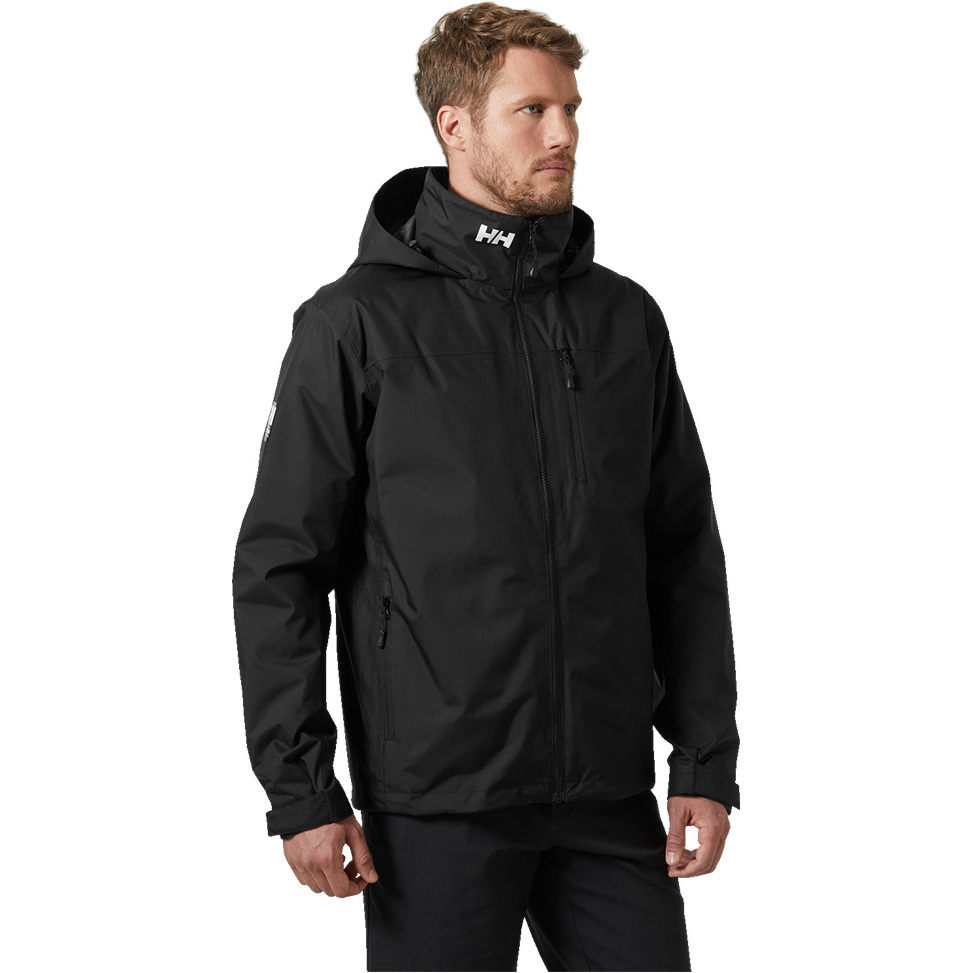 2026 Helly Hansen Mens Crew Hooded Midlayer Sailing Jacket 2.0 34442 - Black